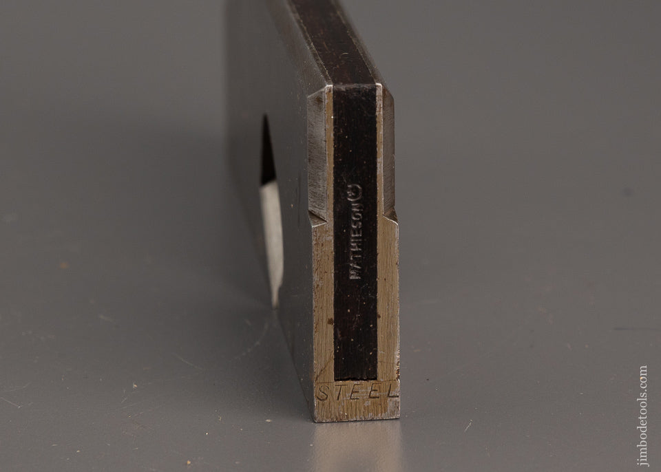 Utterly Crisp Tiny MATHIESON 6 Inch Dovetailed Rabbet Plane - EXCELSIOR 102459