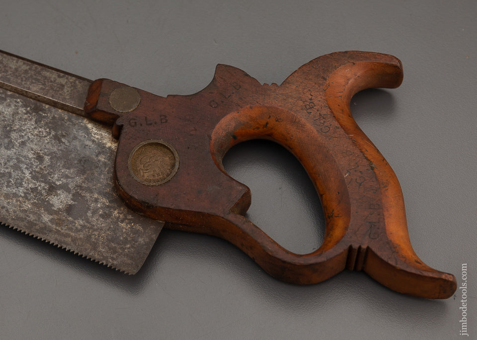 Spectacular RICHARDSON BROS. Early 8 Inch Dovetail Saw - 102473