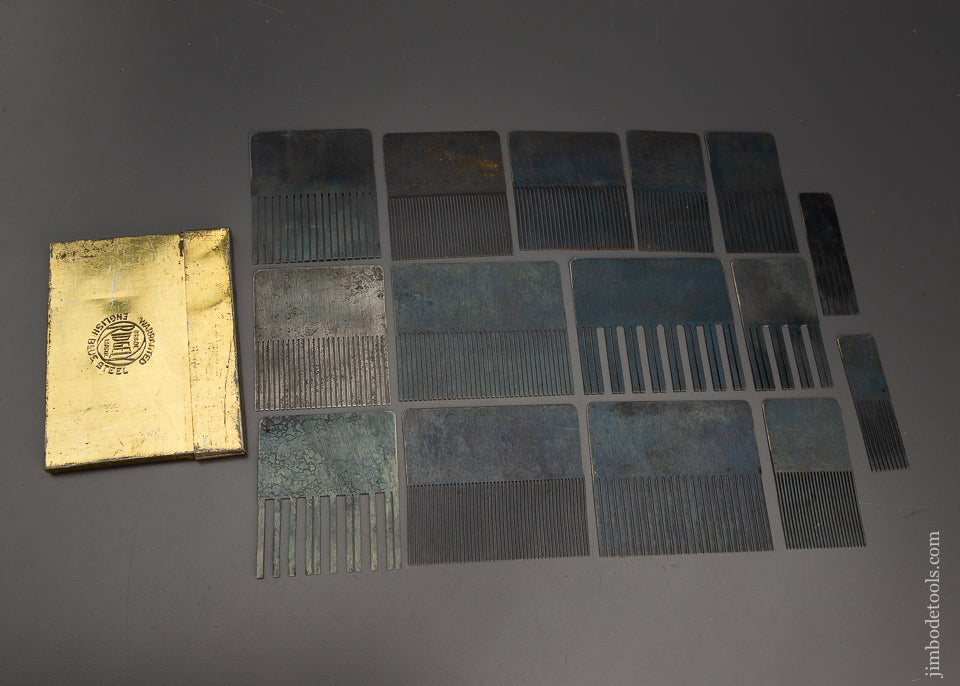 Dead Mint in Box Set of RIDGELY Graining Combs - 102504