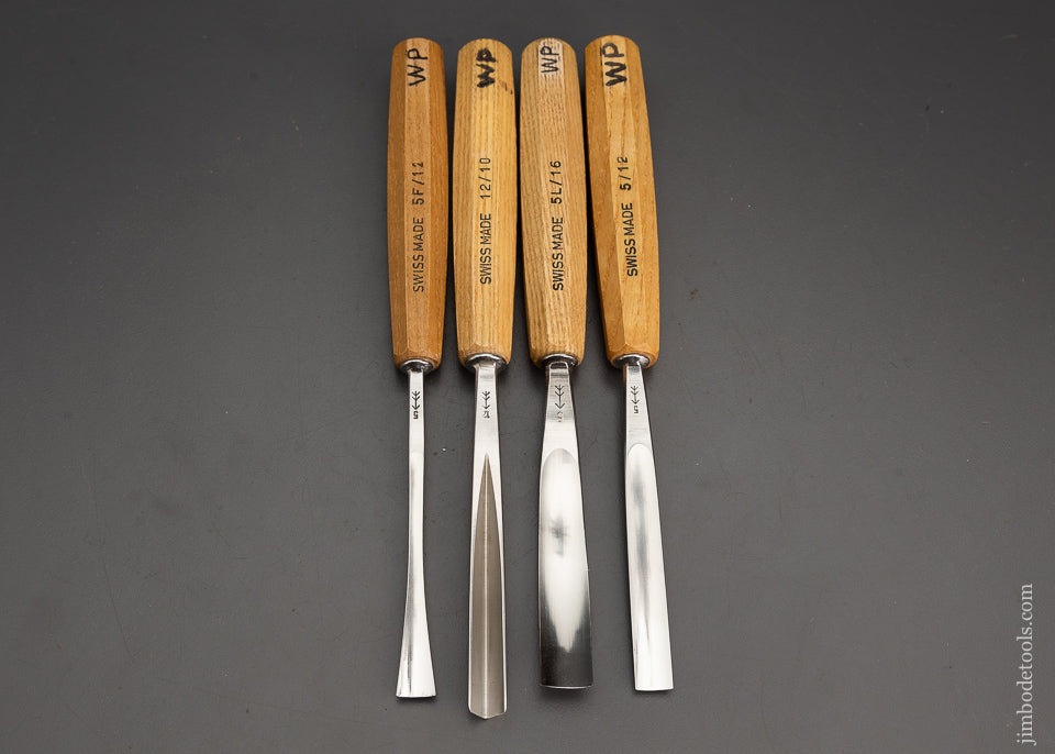 Pristine Set of 4 PFEIL SWISS MADE Carving Gouges - 102521
