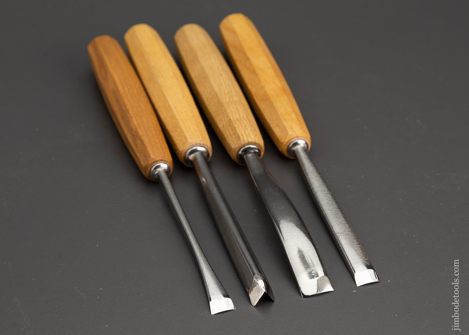 Pristine Set of 4 PFEIL SWISS MADE Carving Gouges - 102521