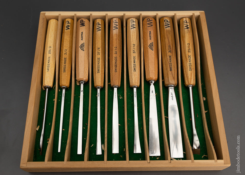 Minty Set of 9 PFEIL SWISS MADE Carving Chisels Gouges - 102549