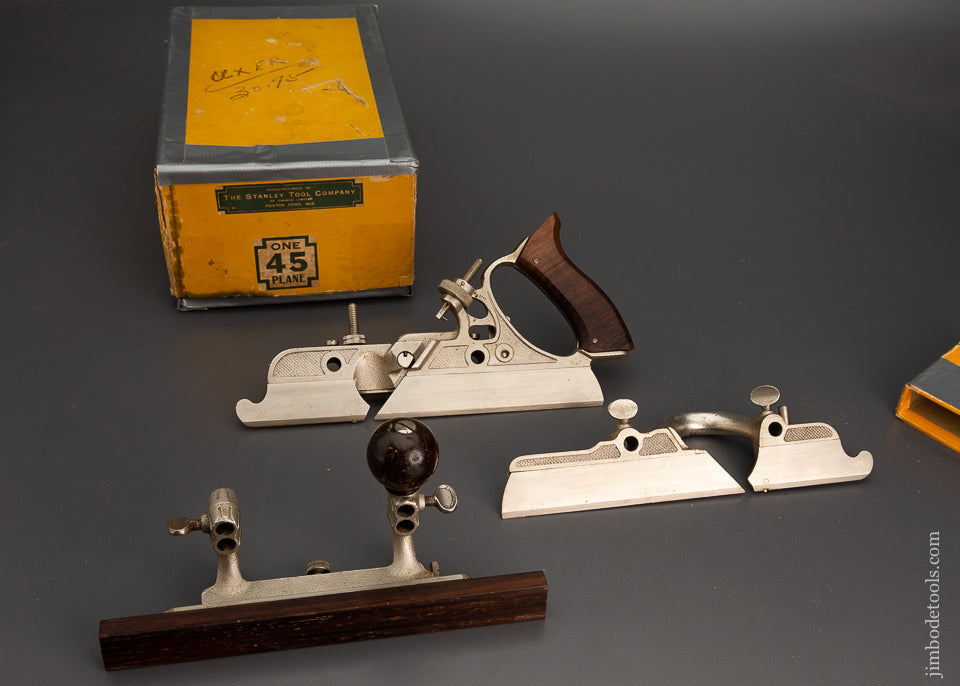 STANLEY No. 45 Combination Plane 100% COMPLETE in Original Box - 102559