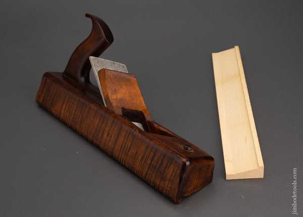 Dead Mint LEON ROBBINS Tiger Maple Panel Raiser Plane LEFT Handed! - 102566