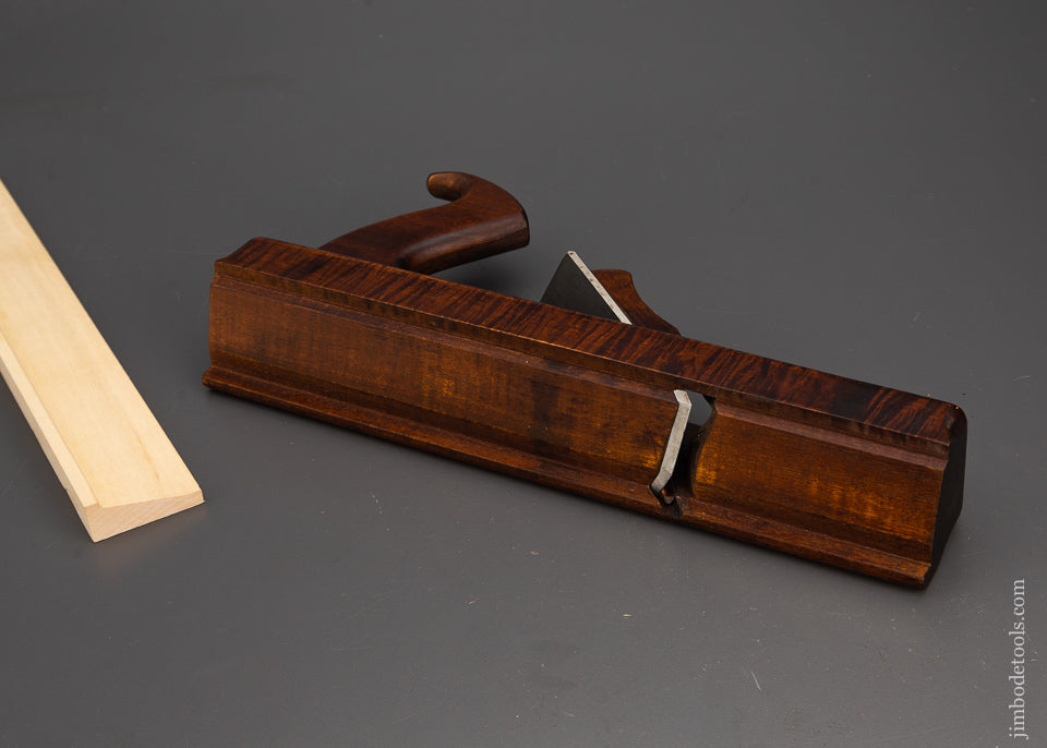 Dead Mint LEON ROBBINS Tiger Maple Panel Raiser Plane RIGHT Handed! - 102567