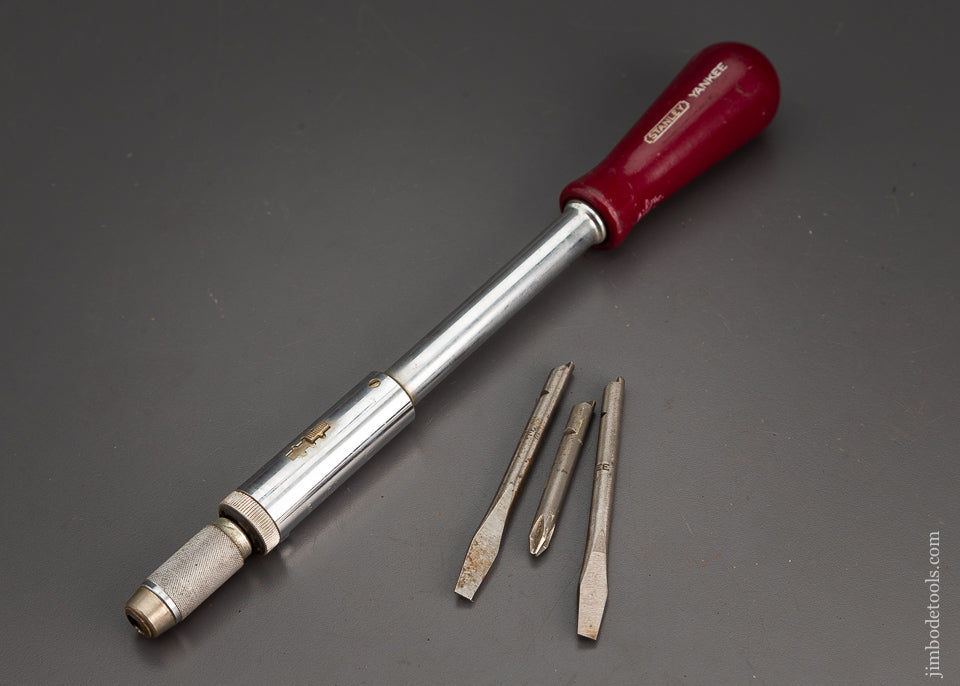 Fine STANLEY YANKEE No. 130A Drill with 3 Bits 102598