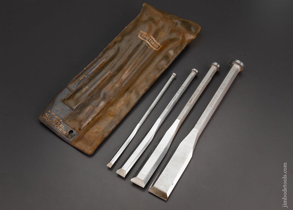 CRAFTSMAN 4 Piece All Steel Wood Chisels - 102614
