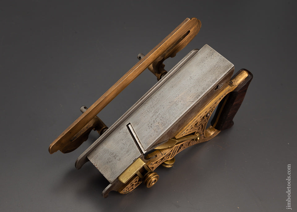 Stunning STANLEY MILLERS PATENT No. 42 Ornate Brass Plow & Filletster Plane - 102633