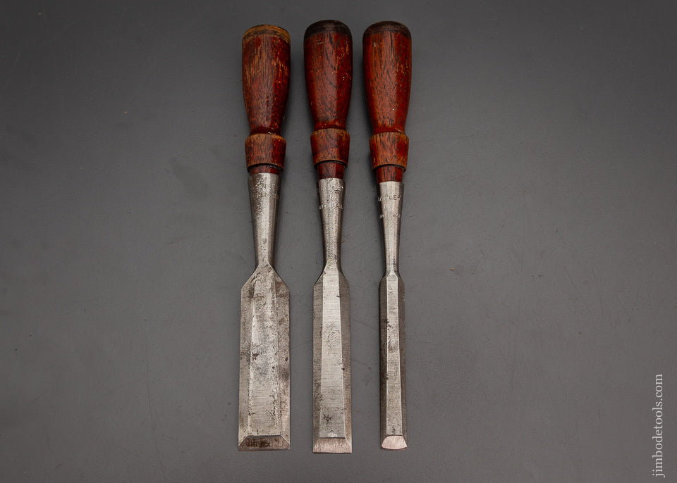 3 Fine STANLEY No. 750 Chisels - 102653