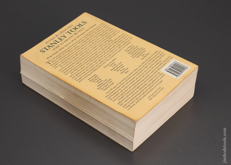 Book: ANTIQUE & COLLECTIBLE STANLEY TOOLS GUIDE TO IDENTITY & VALUE by John Walter - 102655