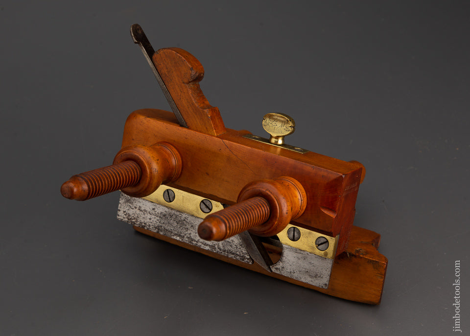 Rare & Fine J. HANNAN MIDDLETOWN Solid Boxwood Plow Plane 4 STAR MARK! - 102660
