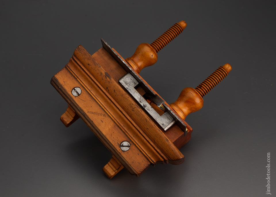 Rare & Fine J. HANNAN MIDDLETOWN Solid Boxwood Plow Plane 4 STAR MARK! - 102660