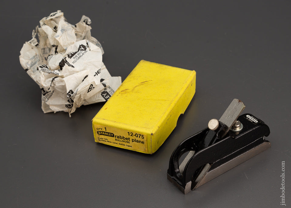 STANLEY No. 75 Bullnose Rabbet Plane Mint inBox - 102662