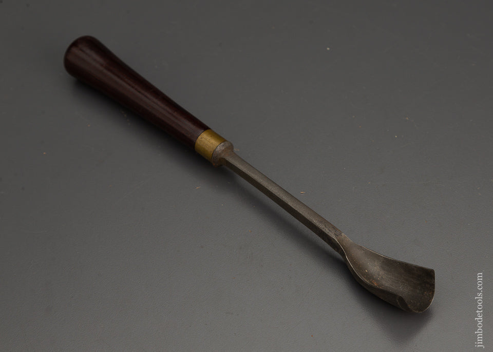 New Old Stock Mint Rosewood Handled BUCK BROS. Giant Spoon Gouge 1 1/16 Inches Wide - 102676