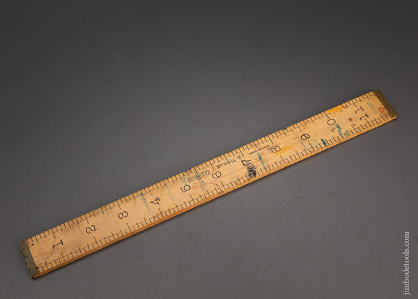 Rare STANLEY No. 34 1/4 V Rule Vertical Read - 102721