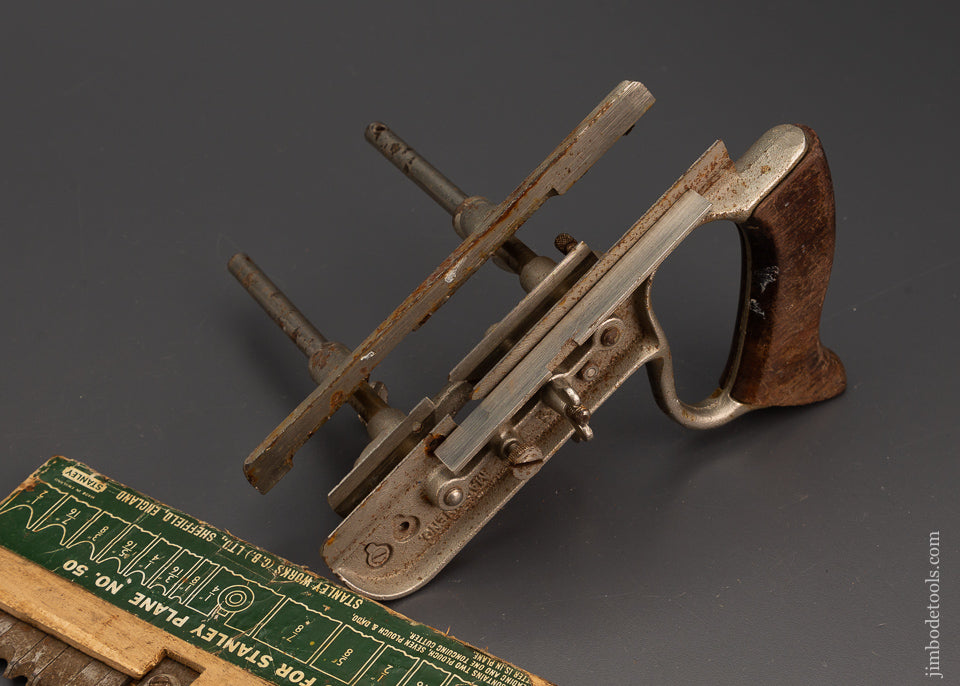 STANLEY No. 50 Plow Plane with 15 Cutters & One Stop - 102772