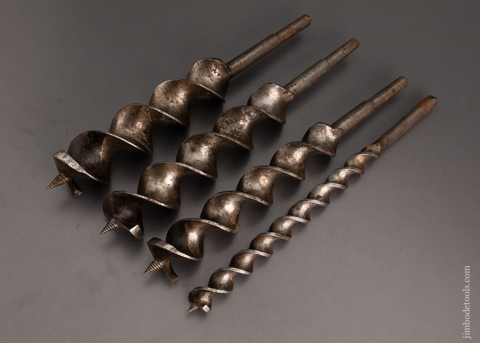 C. DREW & CO. Set of 4 Sharp Timber Framer’s Boring Machine Bits - 102734