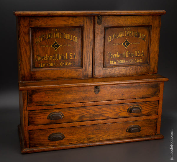 Astonishing 83 Drawer Oak Chest CLEVELAND TWIST DRILL CO. Cabinet - 102739