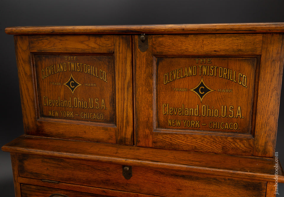 Astonishing 83 Drawer Oak Chest CLEVELAND TWIST DRILL CO. Cabinet - 102739