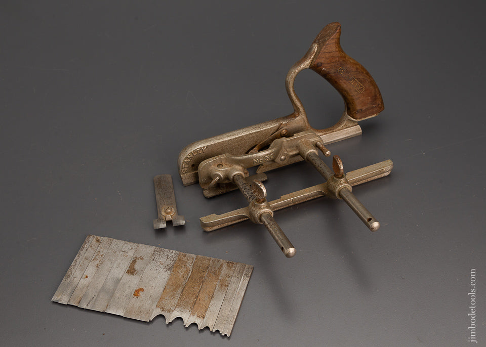 STANLEY No. 50 Plow Plane with 14 Cutters & One Stop - 102770