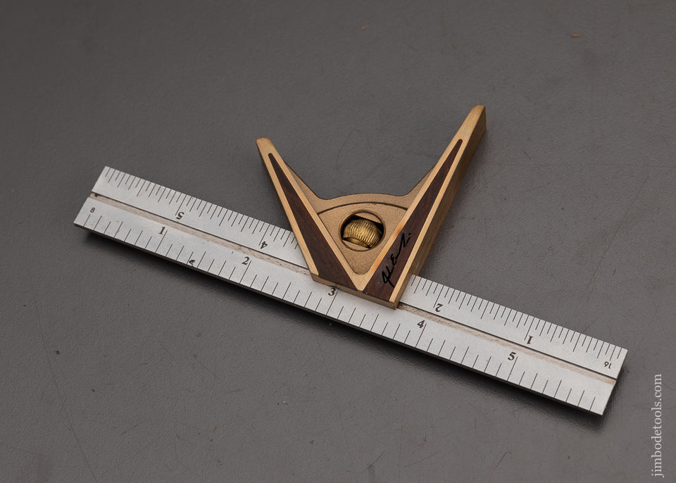 BRIDGE CITY TOOL WORKS CS-6 Rosewood Combination Square 6 Inch in Box - 102802