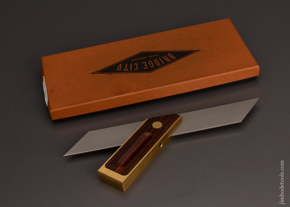 BRIDGE CITY TOOL WORKS AMS-7 Rosewood Adjustable Miter Square Mint in Box - 102805