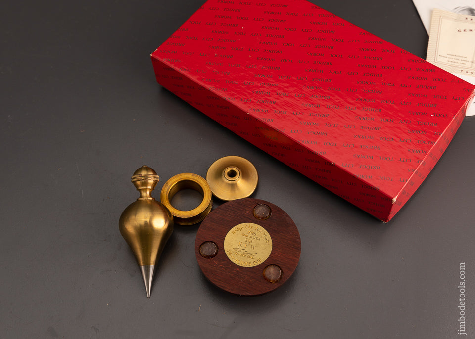 BRIDGE CITY TOOL WORKS PB-9 Plumb Bob Set Mint in Box - 102808