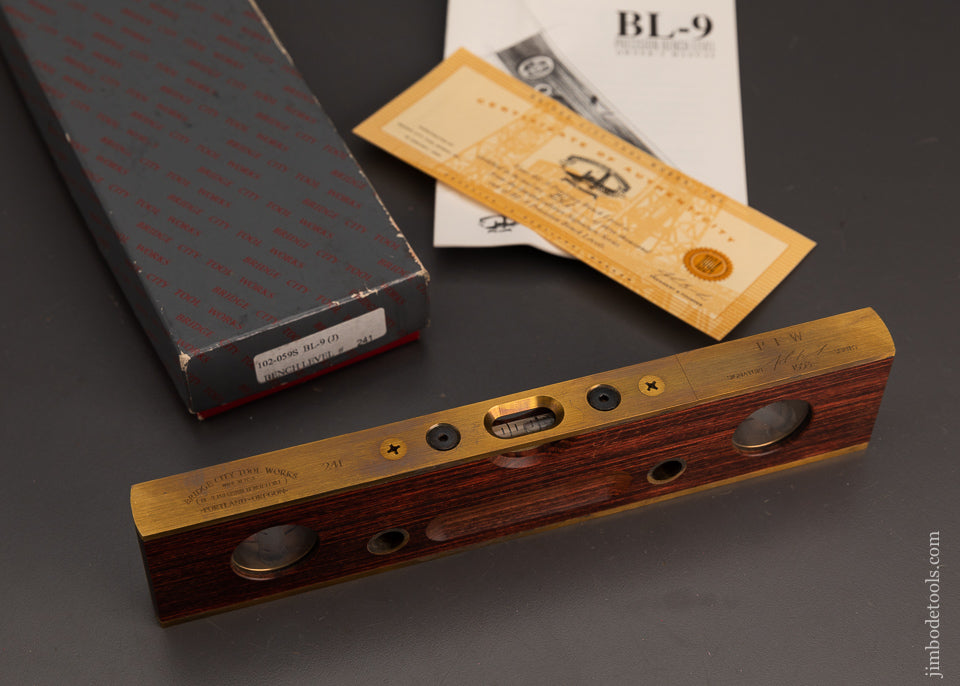 BRIDGE CITY TOOL WORKS BL-9 Bench Level in Box - 102820