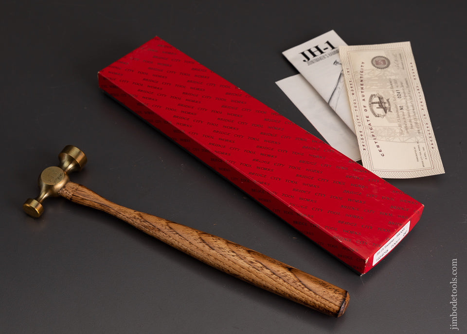 BRIDGE CITY TOOL WORKS No. JH-1S Hammer In Box BRASS - 102822