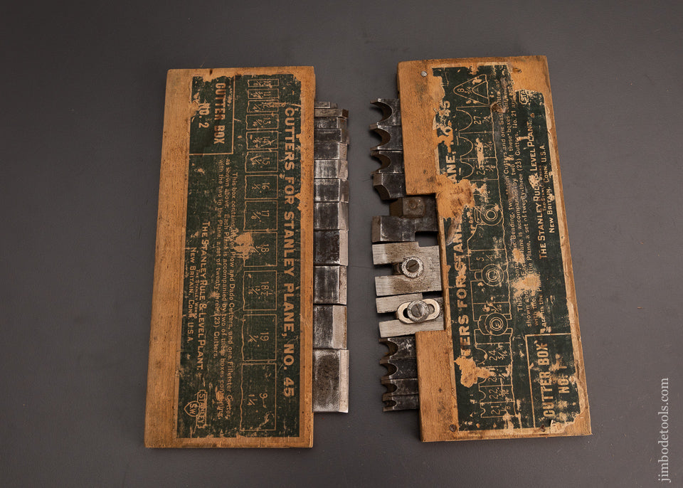 100% Complete STANLEY No. 45 Combination Plow Plane in Box SWEETHEART - 102829