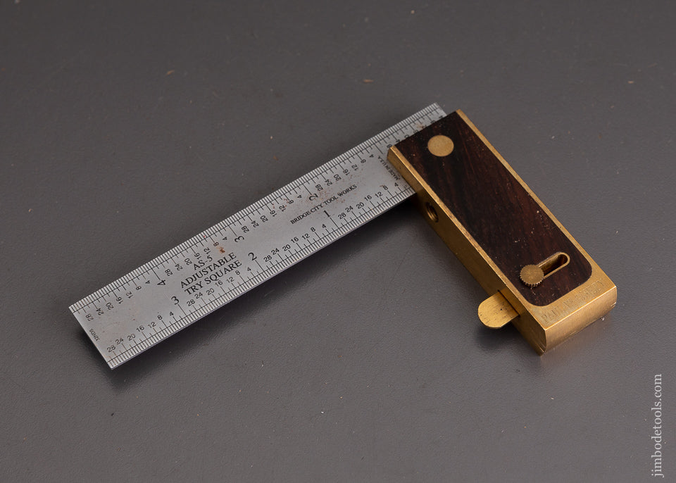 BRIDGE CITY TOOL WORKS AS-5 Adjustable Try Square 5 Inch - 102841