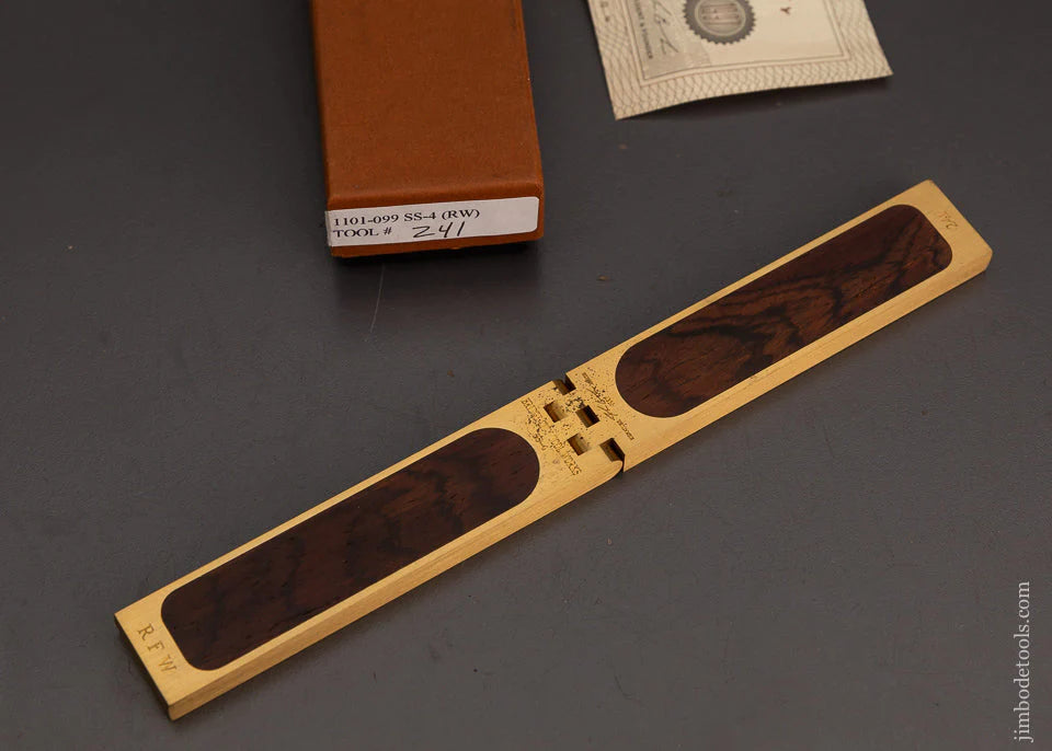 BRIDGE CITY TOOL WORKS SS-4 Rosewood Saddle Square Mint in Box - 102845