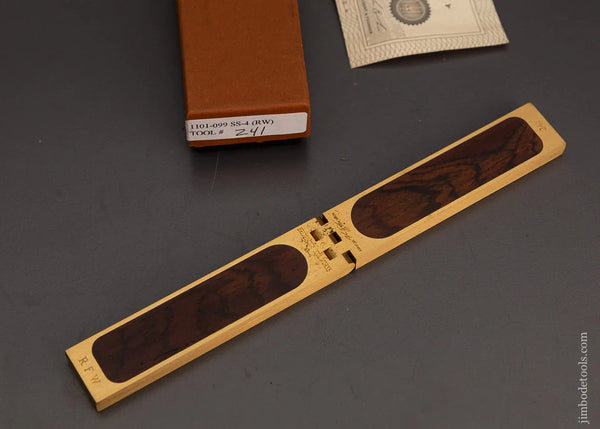 BRIDGE CITY TOOL WORKS SS-4 Rosewood Saddle Square Mint in Box - 102845