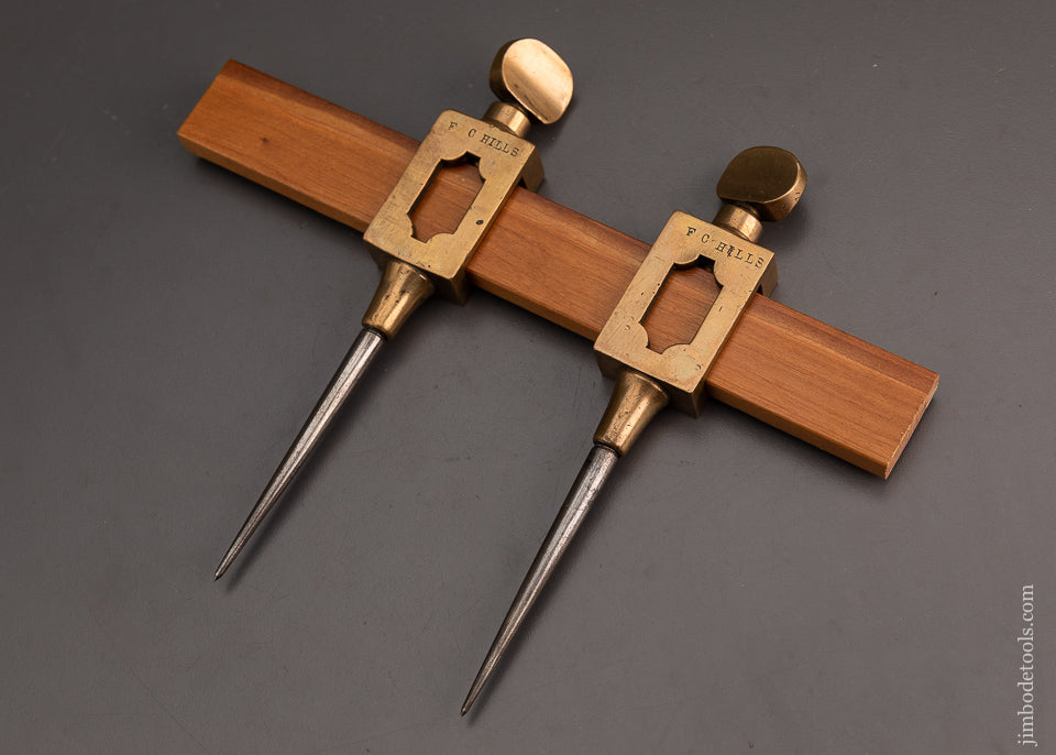 Fine 7 Inch Brass Trammel Points - 102846