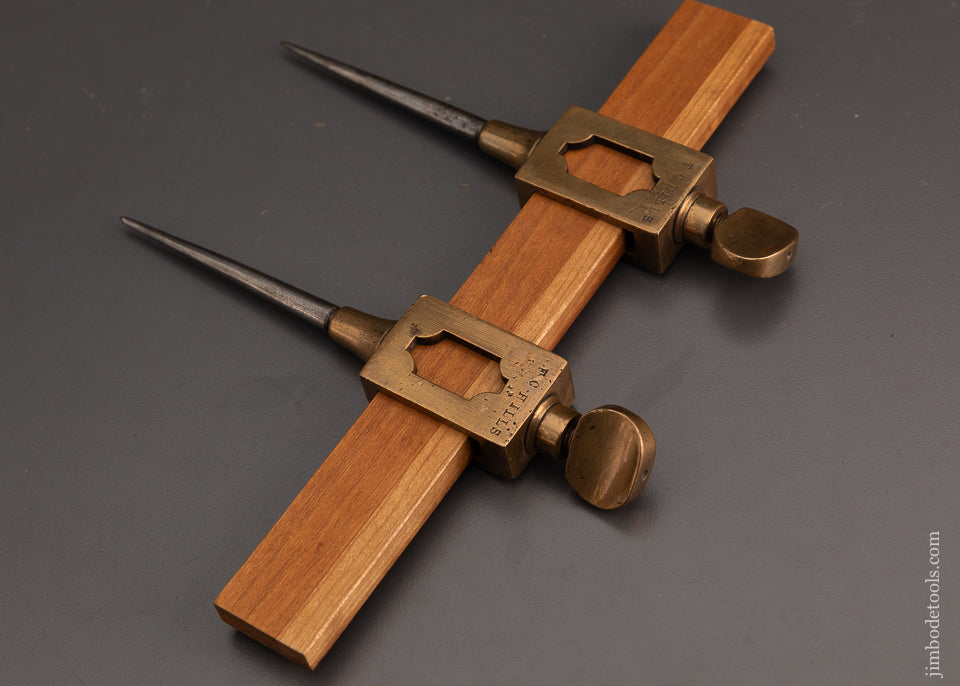 Fine 7 Inch Brass Trammel Points - 102846