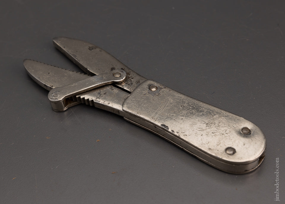 Rare GILCHRIST PATENT Adjustable Alligator Wrench - 102849