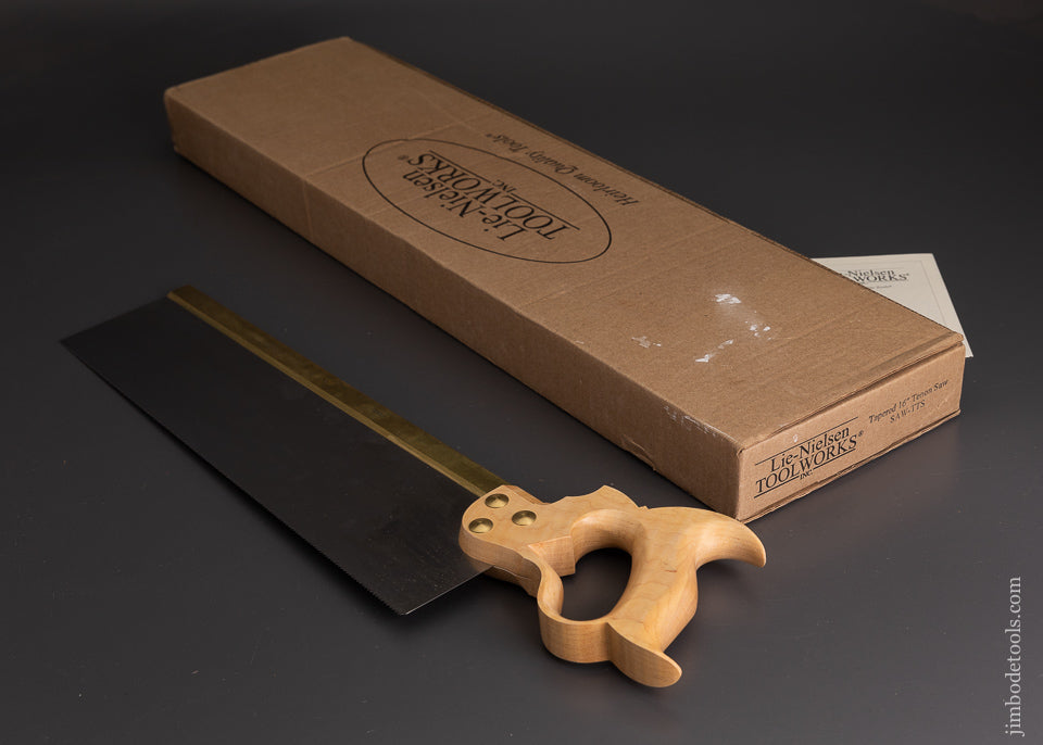 LIE NIELSEN Tapered 16 Inch Tenon Saw SAW-TTS Mint in Box - 102856