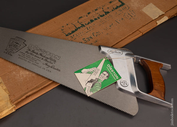 Dead Mint in Box with TAG DISTON D-100 Hand Saw - 102873