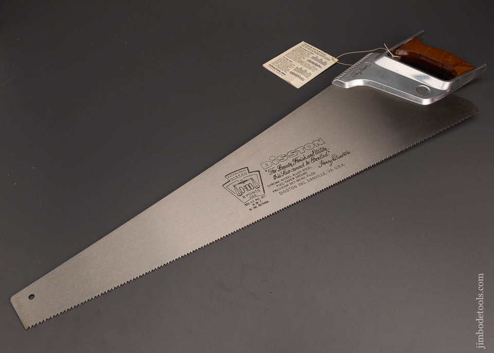 Dead Mint in Box with TAG DISTON D-100 Hand Saw - 102873