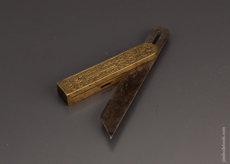 Ornate HOWARD’S PATENT 1867 Combination Level & Bevel Gauge - 102875