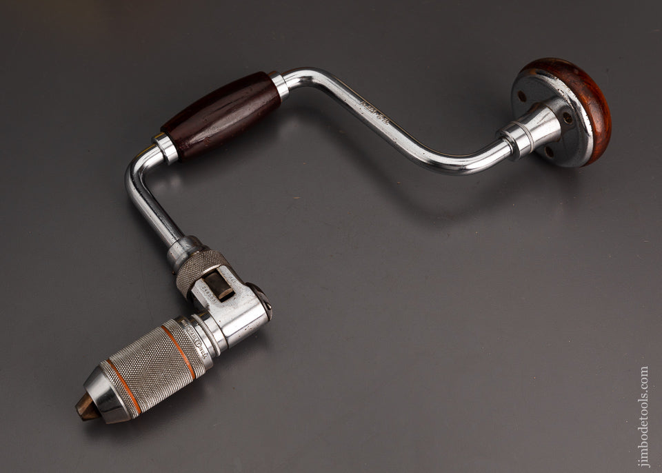 Near Mint in Box STANLEY No. 923 Rosewood 10 Inch Bit Brace with Decal - 102884