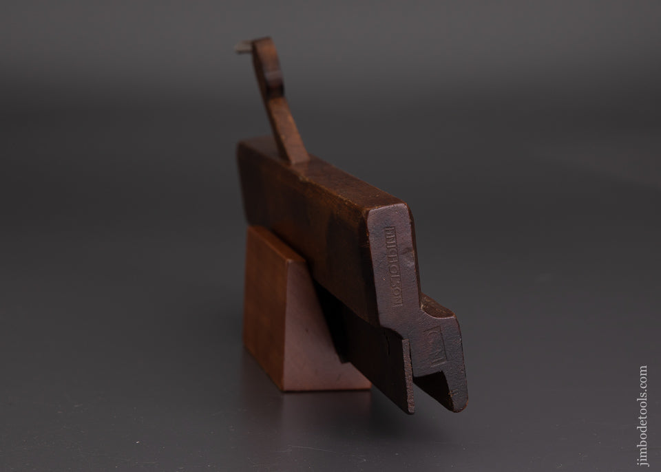Fine I. NICHOLSON Yellow Birch 18th Century Groove Moulding Plane 10 inch - 102901