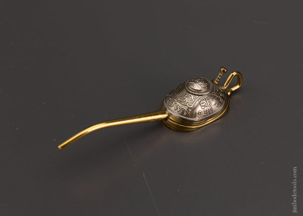 Remarkable! Mini Oil Can Made from Old Coins - 102923