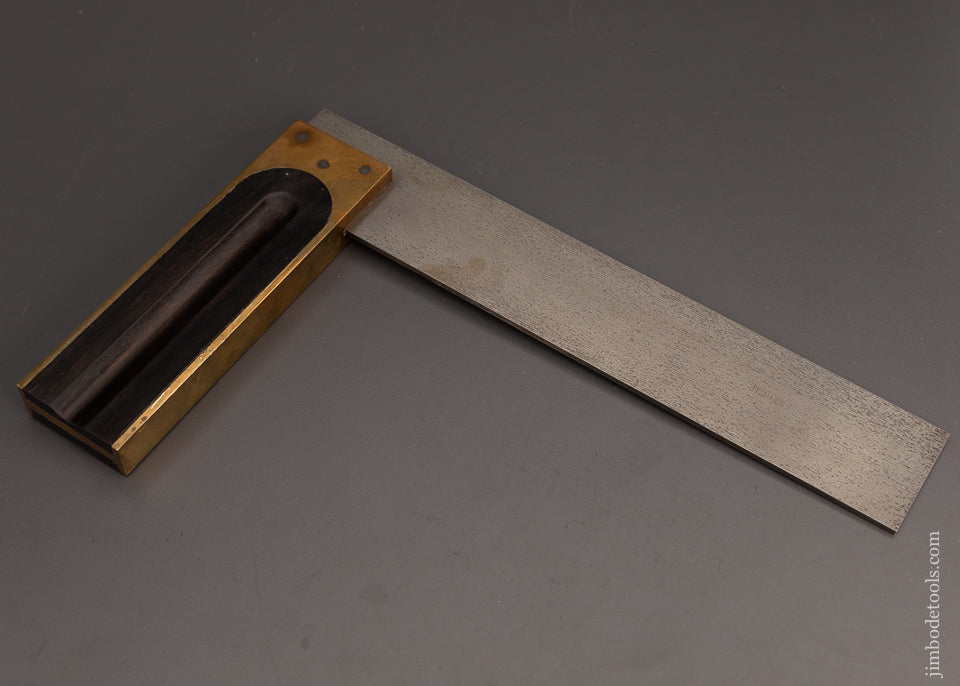 Magnificent ST. JAMES BAY HEAVY 10 Inch Ebony Try Square - 102936