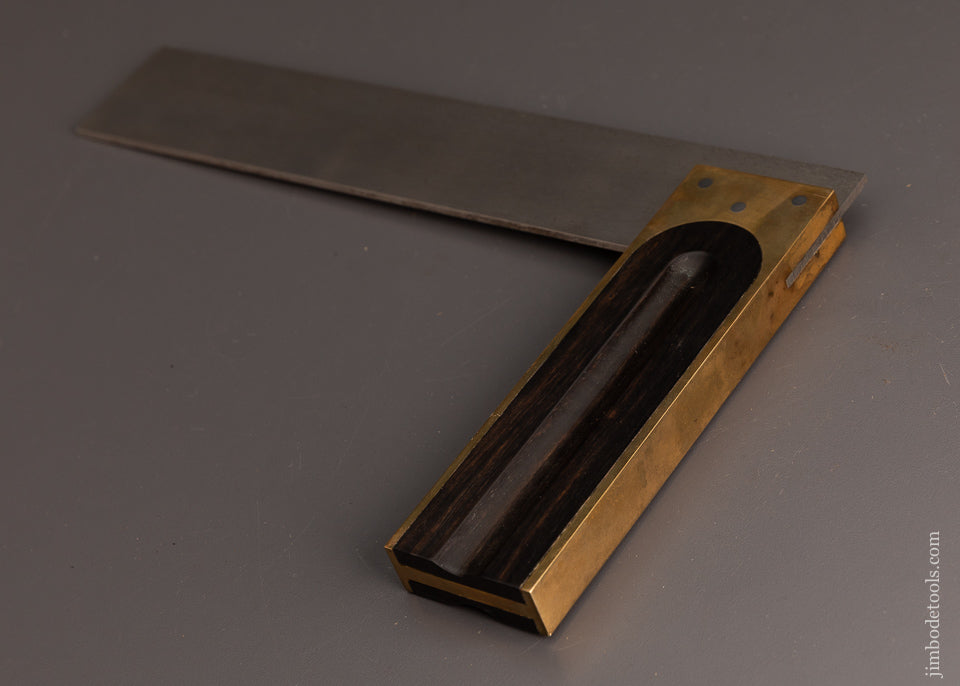 Magnificent ST. JAMES BAY HEAVY 10 Inch Ebony Try Square - 102936