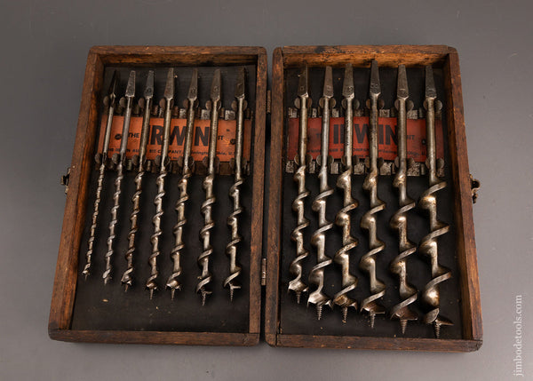 Complete Set of IRWIN Auger Bits in Original Box - 102947