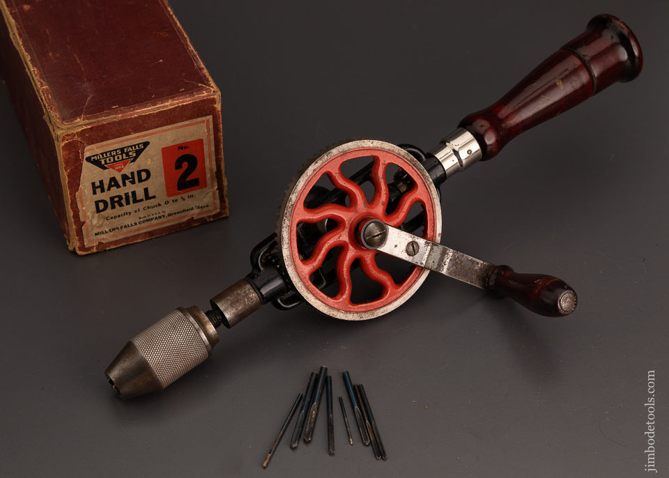MILLERS FALLS No. 2 Hand Drill Near Mint in Box - 102955