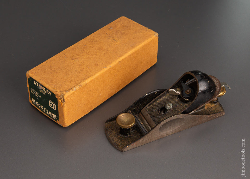 STANLEY No. 9 1/4 Block Plane Near Mint in Box - 102961