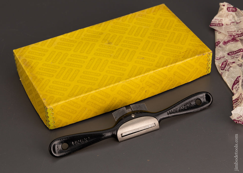 STANLEY No. 63 Spoke Shave Dead Mint in Box - 102968