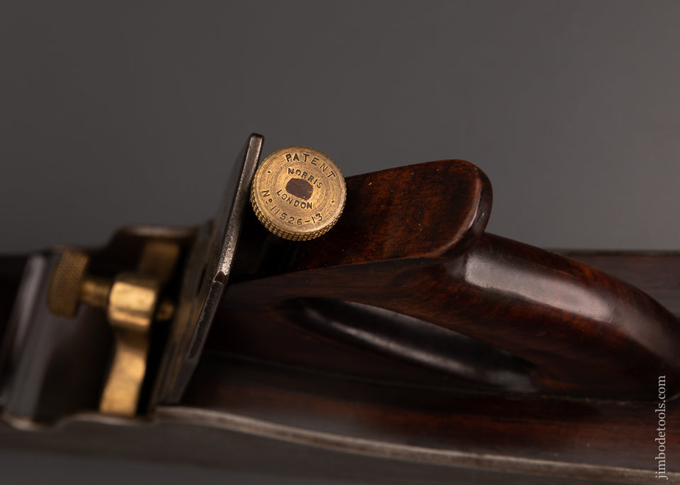 Rare & Remarkable NORRIS 28 1/2 Inch No. A1 Jointer Plane Dovetailed, Rosewood Infill - EXCELSIOR 102969
